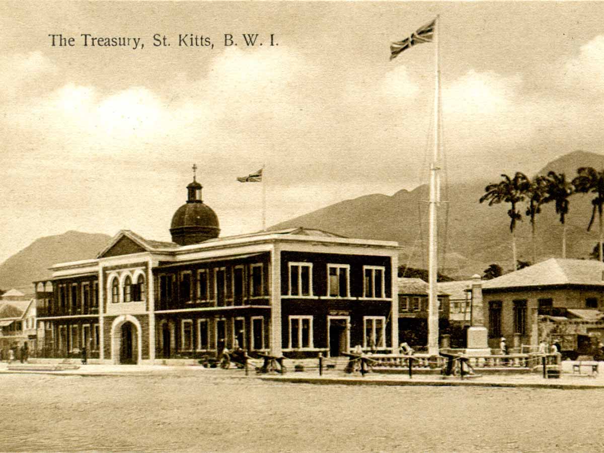 Treasury building 1950 Basseterre St Kitts