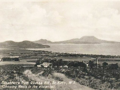Historical St Kitts Basseterre view 1900s