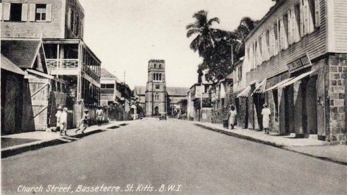 Historical St Kitts Church St Basseterre 1920