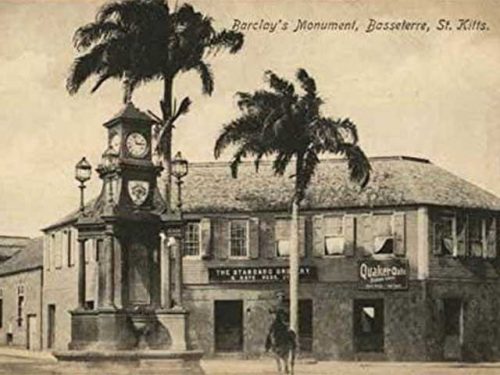 Historical St Kitts Berkeley memorial 1920s