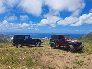 Jeep Wrangler 4x4 tour in St Kitts