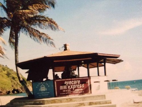 The original Monkey Bar on Frigate BaySt Kitts