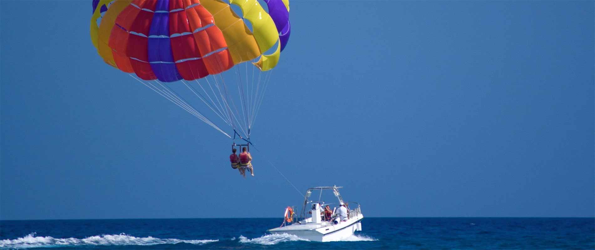 Parasailing in St Kitts