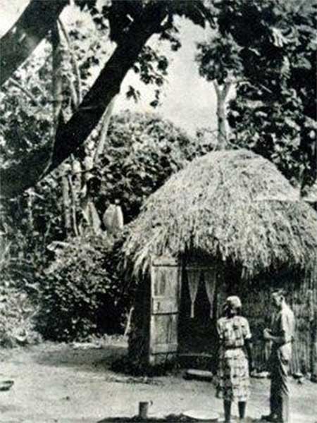 St Kitts original Trash hut 1950